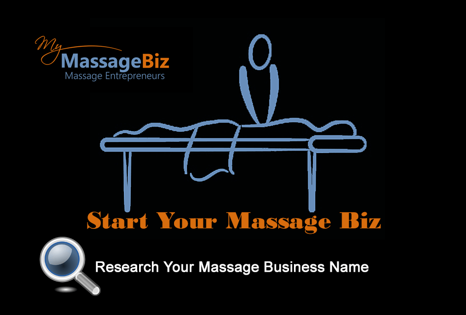 Research the name you will use for your massage business domain