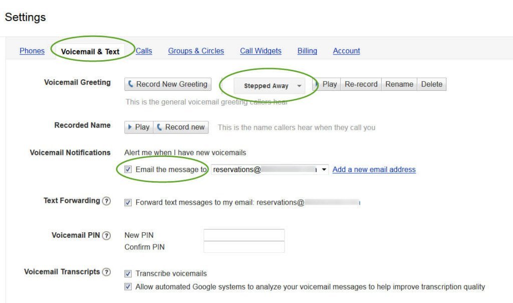 Set Up Google Voice For Your Massage Business: Voicemail and text