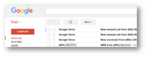 Google Voice Missed Calls